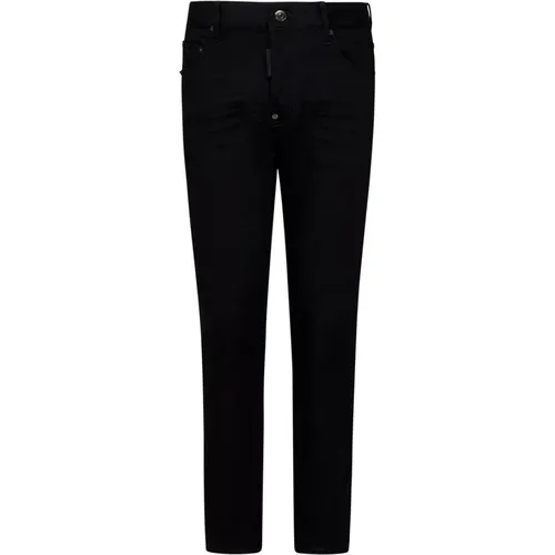 Schwarze Skater Skinny Jeans Aw24 - Dsquared2 - Modalova