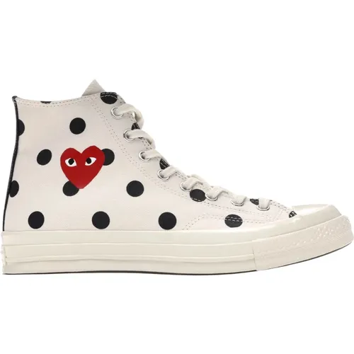 Limited Edition Polka Dot High Top Sneakers , male, Sizes: 8 1/2 UK, 7 1/2 UK, 1 UK, 12 1/2 UK, 10 UK, 5 UK, 8 UK, 3 1/2 UK, 11 UK, 6 UK, 9 UK, 2 1/2 - Converse - Modalova