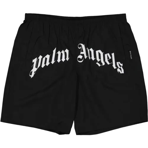 Solid Swim Shorts , male, Sizes: L - Palm Angels - Modalova