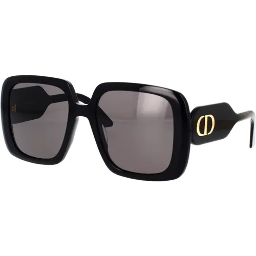 Modern Square Sunglasses with Gold Logo , unisex, Sizes: 55 MM - Dior - Modalova