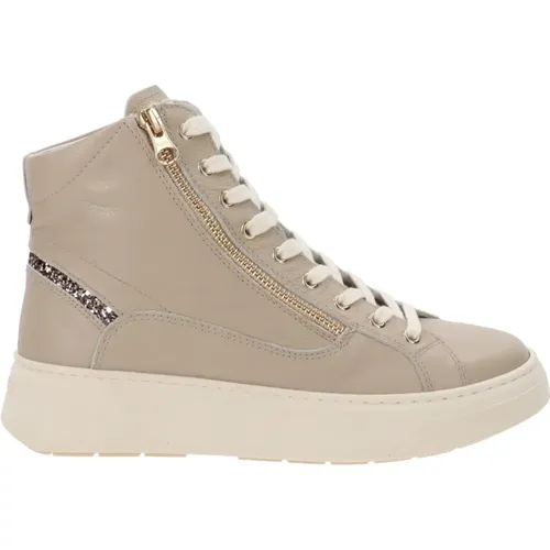 Leder Damen Sneakers , Damen, Größe: 36 EU - Nerogiardini - Modalova