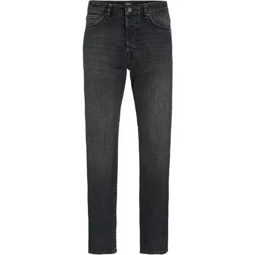 Relaxed Fit Jeans Hohe Taille Knopfleiste , Herren, Größe: W30 L34 - jack & jones - Modalova