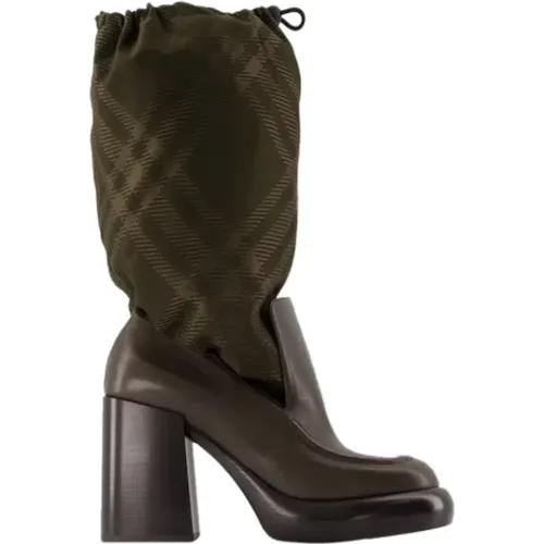 Leather boots , female, Sizes: 4 UK, 7 UK, 2 UK, 5 UK - Burberry - Modalova