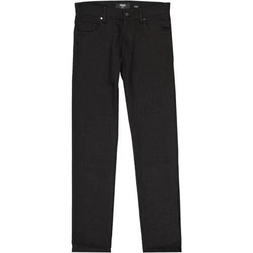 Luxuriöse Baumwoll-Denim-Jeans , Herren, Größe: W31 - Fendi - Modalova