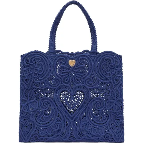 Beatrice Lace Tote Bag , female, Sizes: ONE SIZE - Dolce & Gabbana - Modalova