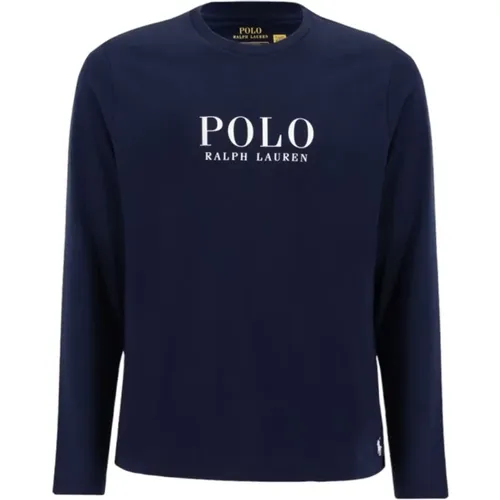 Long Sleeve Cotton T-Shirt for Men , male, Sizes: L - Polo Ralph Lauren - Modalova