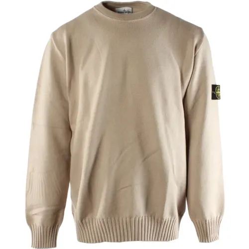 Brown Cotton Sweater , male, Sizes: 3XL - Stone Island - Modalova