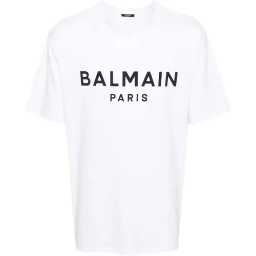 Stilvolle T-Shirts und Polos , Herren, Größe: M - Balmain - Modalova