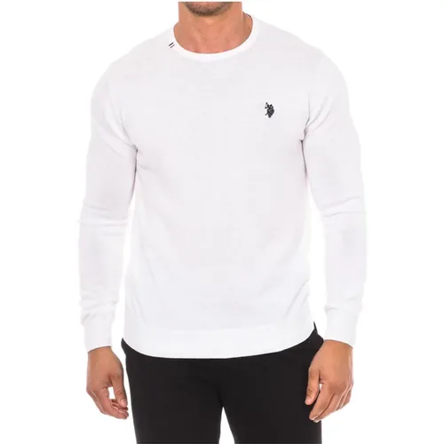 Round Neck Long Sleeve Jersey , male, Sizes: S, 3XL, M, 2XL, XL - U.s. Polo Assn. - Modalova