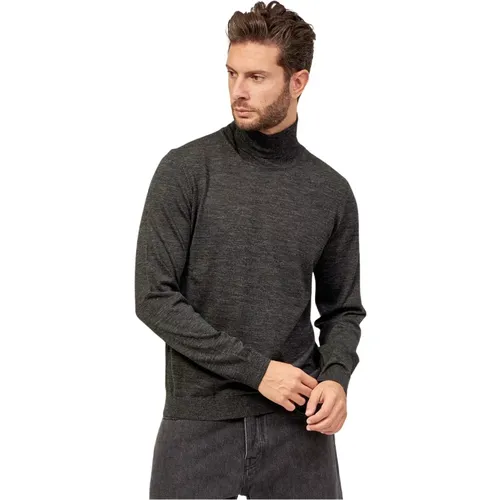 Herren Slim Fit Pullover mit hohem Kragen , Herren, Größe: S - Hugo Boss - Modalova