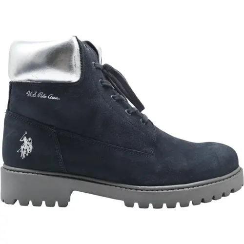 Navy Boots - Bora002B-Dbl002 , female, Sizes: 8 UK - U.s. Polo Assn. - Modalova