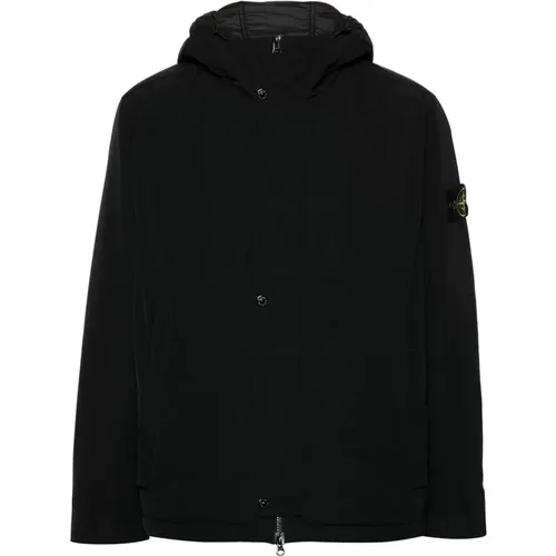 Micro Twill Polyester Jacke mit PrimaLoft - Stone Island - Modalova