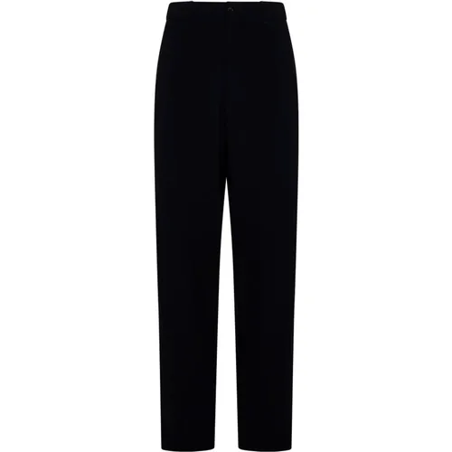 Wool Trousers Pleat Detailing , male, Sizes: L, M - Giorgio Armani - Modalova