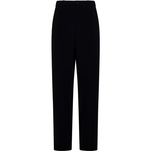 Wool Trousers Pleat Detailing , male, Sizes: L, M, S, 2XL - Giorgio Armani - Modalova