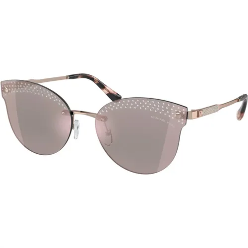 Rose Gold Mirrored Sunglasses Astoria , unisex, Sizes: 59 MM - Michael Kors - Modalova