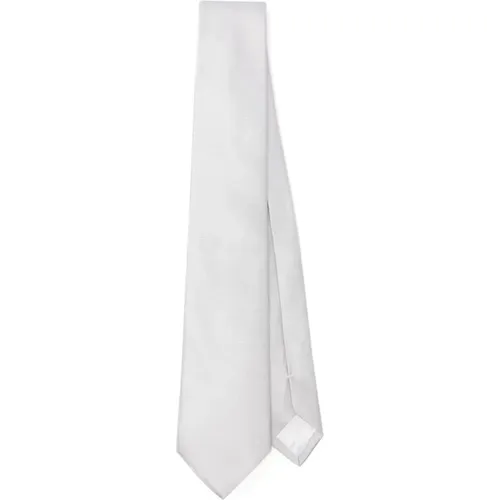 Sand Woven Jacquard Tie , male, Sizes: ONE SIZE - Emporio Armani - Modalova