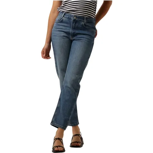 Mommy High Tapered Jeans Blau , Damen, Größe: W30 L28 - My Essential Wardrobe - Modalova