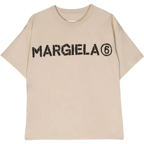 Kinder T-shirt Sand Logo Druck - Maison Margiela - Modalova