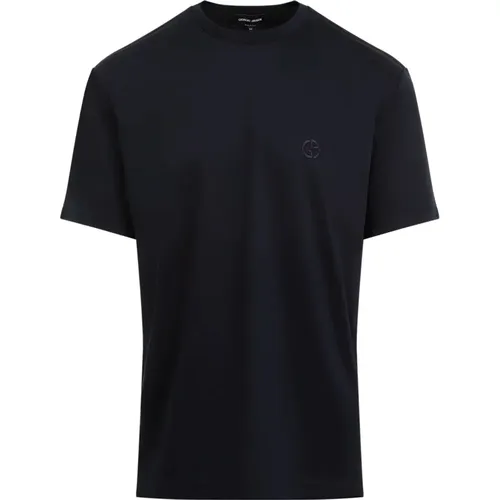 Cotton T-Shirt Ub100 Salute , male, Sizes: 2XL - Giorgio Armani - Modalova