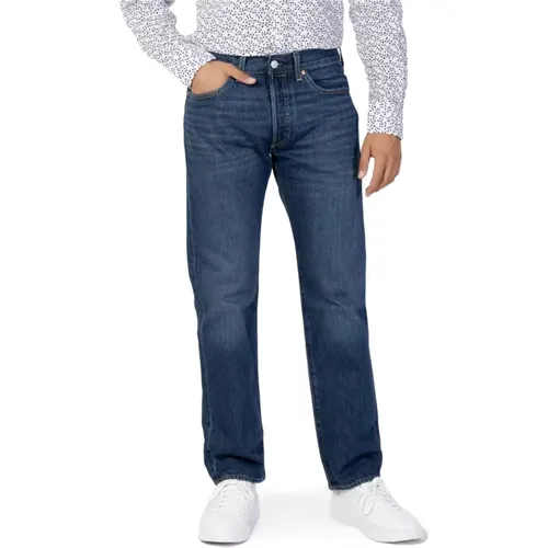 Levi's, Blaue Jeans mit Reißverschluss und Knopfverschluss , Herren, Größe: W30 L32 - Levis - Modalova