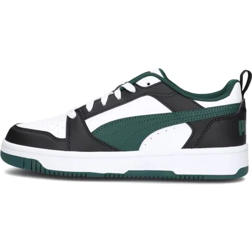 Grüne und Schwarze Ledersneakers - Puma - Modalova