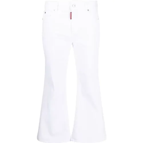 Weiße Bull Cropped Jeans Dsquared2 - Dsquared2 - Modalova