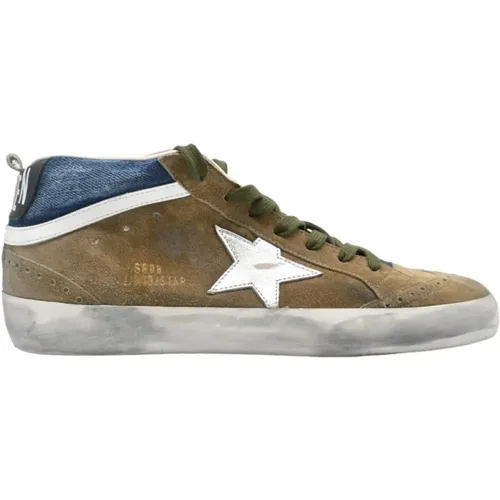 And Jeans Midstar Sneakers , male, Sizes: 9 UK - Golden Goose - Modalova