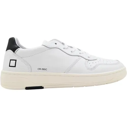 Court Basic Sneakers White Black , female, Sizes: 3 UK, 5 UK, 8 UK, 6 UK - D.a.t.e. - Modalova