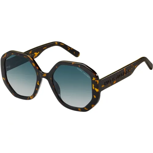 Havana Sunglasses Light Blue Shaded , female, Sizes: 53 MM - Marc Jacobs - Modalova