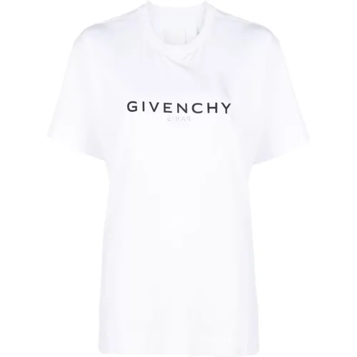 Logo Print Crew Neck T-shirts und Polos,Weiße T-Shirts und Polos - Givenchy - Modalova