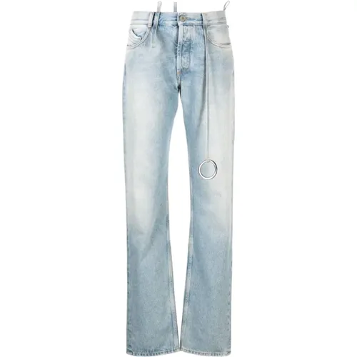 Washed Denim Jeans , female, Sizes: W27 - The Attico - Modalova