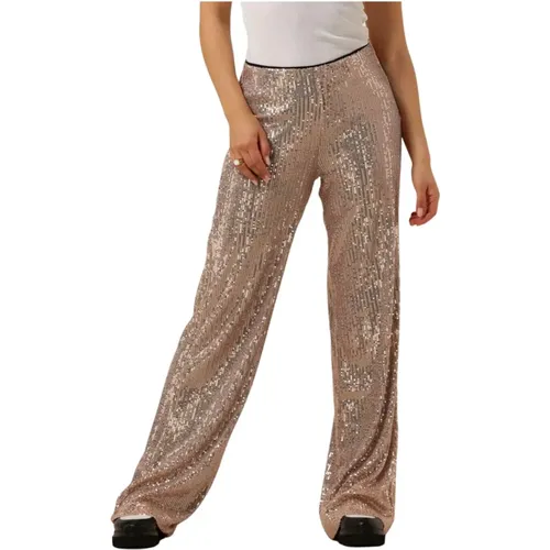 Sage Sequin Hose Roségold , Damen, Größe: L - Co'Couture - Modalova