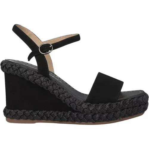 Braided Wedge Heel Sandal , female, Sizes: 7 UK, 6 UK, 4 UK, 8 UK, 3 UK, 5 UK - Alma en Pena - Modalova