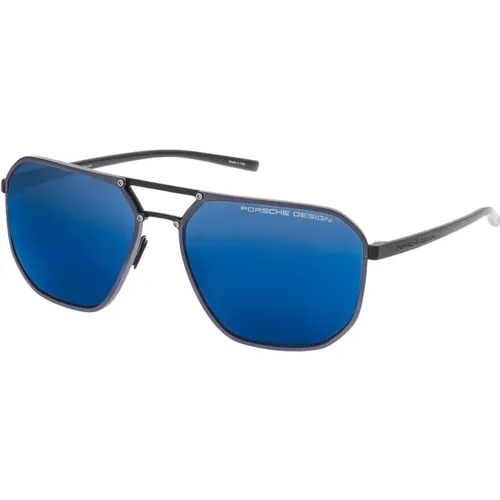 Titan Sonnenbrille mit blauen verspiegelten Gläsern - Porsche Design - Modalova