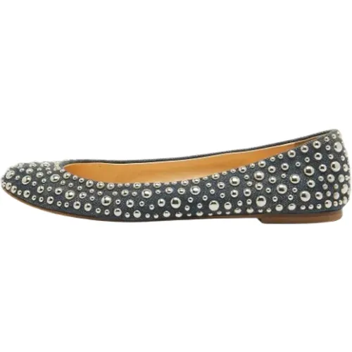 Pre-owned Denim flats , female, Sizes: 6 UK - Giuseppe Zanotti Pre-owned - Modalova