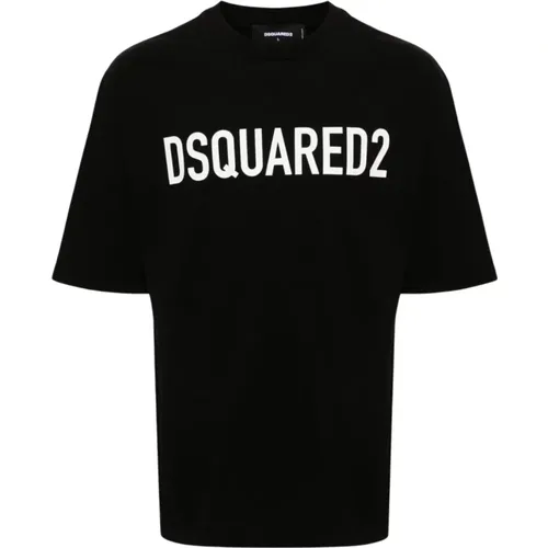 Logo Print Jersey T-shirt , male, Sizes: XL, 2XL - Dsquared2 - Modalova