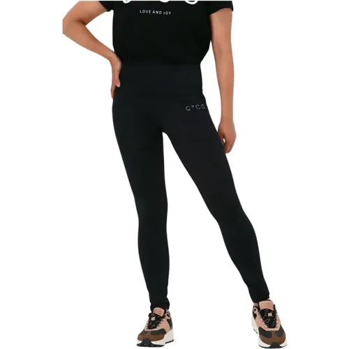 Tiermuster Leggings Schwarz - Co'Couture - Modalova