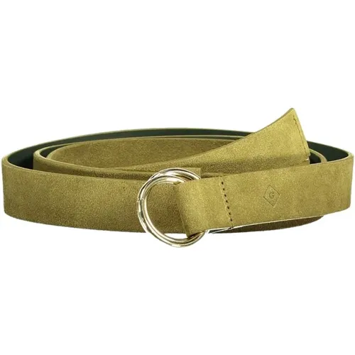 Leather Belt with Metal Logo Buckle , unisex, Sizes: 95 CM, 80 CM, 85 CM - Gant - Modalova