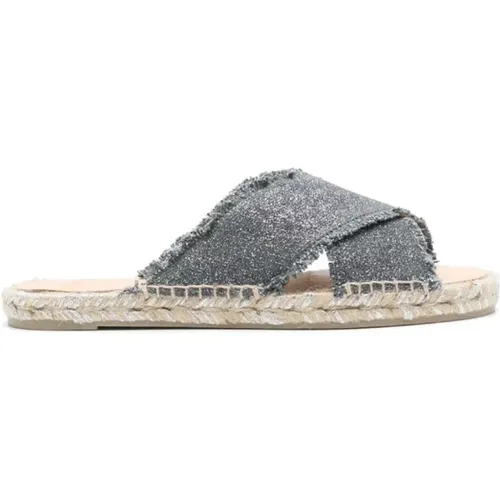 Dunkelgraue Espadrilles , Damen, Größe: 39 EU - Castañer - Modalova