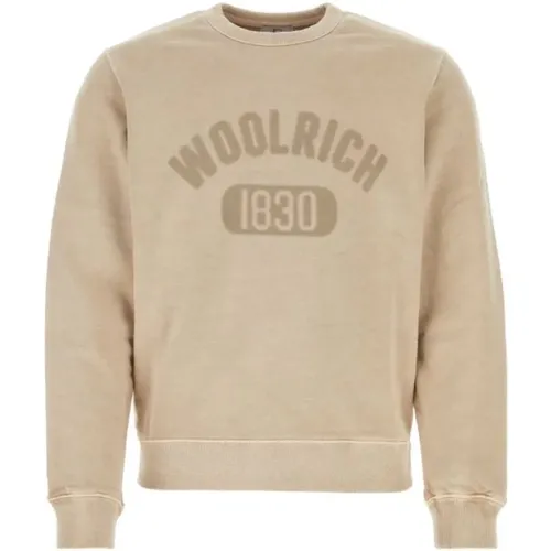 Crewneck Sweatshirt , Herren, Größe: M - Woolrich - Modalova