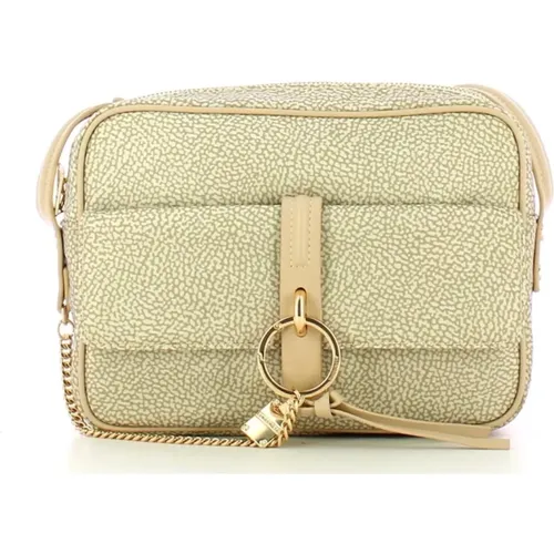 Small Nylon Cross Body Bag in Natural/Cream , female, Sizes: ONE SIZE - Borbonese - Modalova