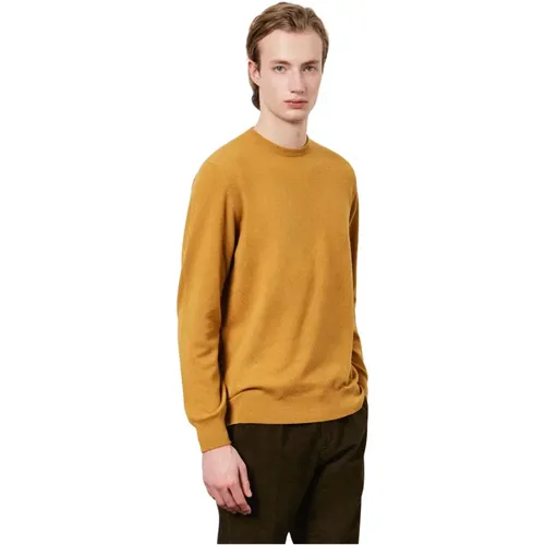 Kaschmir Rippstrick Rundhalsausschnitt Pullover - Massimo Alba - Modalova