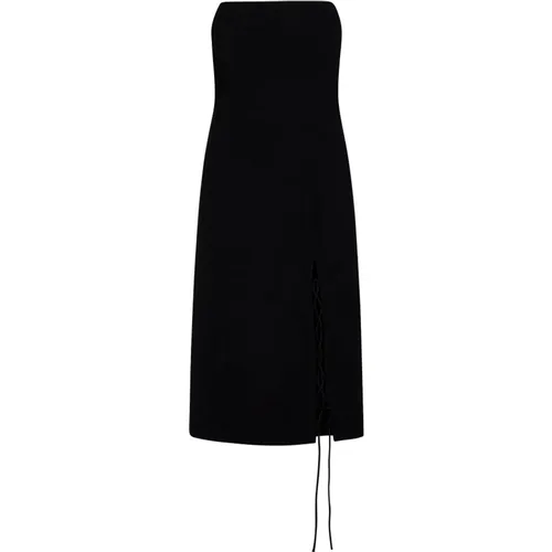 Schwarzes Kleid mit Schnürung , Damen, Größe: M - Filippa K - Modalova