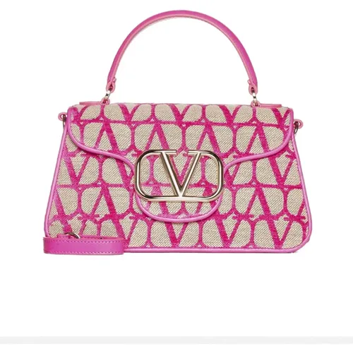 Small Top Handbag with Adjustable Strap and Flap Closure , female, Sizes: ONE SIZE - Valentino Garavani - Modalova