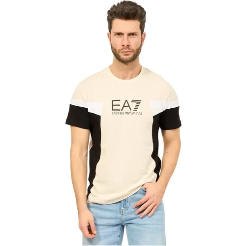T-Shirts , male, Sizes: M, XL, 2XL - Emporio Armani EA7 - Modalova