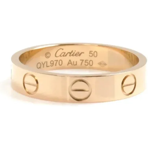 Pre-owned Rose Gold rings , female, Sizes: ONE SIZE - Cartier Vintage - Modalova