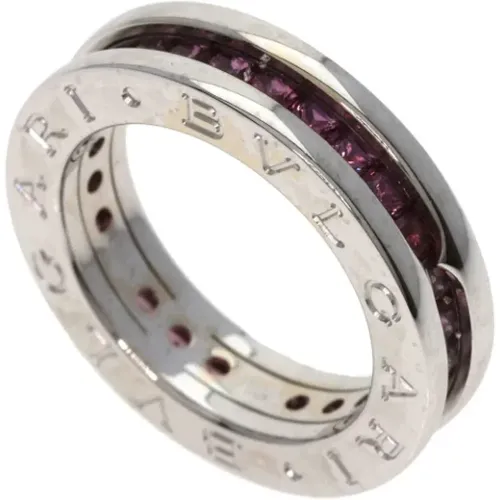 Pre-owned White Gold rings , female, Sizes: ONE SIZE - Bvlgari Vintage - Modalova