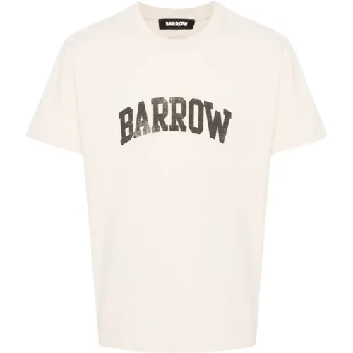 Lässiges Jersey T-Shirt für Männer , Herren, Größe: S - Barrow - Modalova