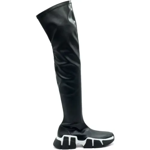 Overknee-Stiefel Mano in Schwarz , Damen, Größe: 39 EU - Vic Matié - Modalova