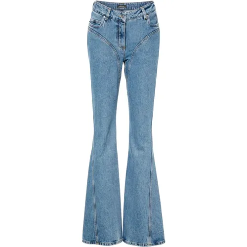 Dunkelblaue Denim Hose Tokyo , Damen, Größe: W28 - Mugler - Modalova